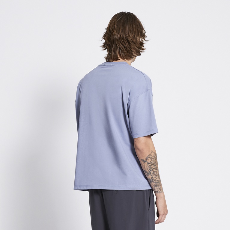 Heavy boxy tee "Mikael" Dark Blue